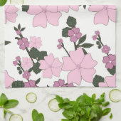 Linge De Cuisine Plutôt rose Floral (Plié)