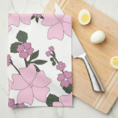 Linge De Cuisine Plutôt rose Floral (Quart Plié)