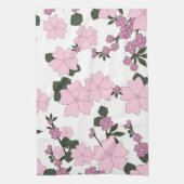 Linge De Cuisine Plutôt rose Floral (Vertical)