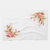 Linge De Cuisine Plutôt rose Rose Feuille (Horizontal)