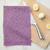 Linge De Cuisine Plutôt Violet Floral (Quart Plié)