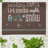 Linge De Cuisine Poème de Noël de la saison ID593 (Plié)