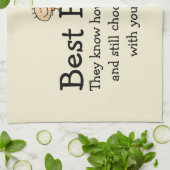 Linge De Cuisine Poème drôle de meilleurs amis (Plié)