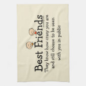 Linge De Cuisine Poème drôle de meilleurs amis (Vertical)