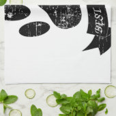 Linge De Cuisine Poignée de chien détendue avec ruban (Plié)