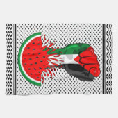 Linge De Cuisine Poing de résistance palestinienne sur le symbole d (Horizontal)