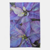 Linge De Cuisine Poinsettia pourpre de Noël (Vertical)