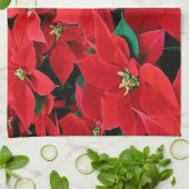 Linge De Cuisine Poinsettia Rouge (Plié)