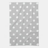Linge De Cuisine Point gris (Vertical)