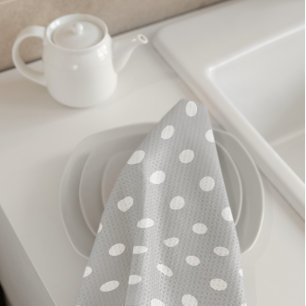 Linge De Cuisine Point gris