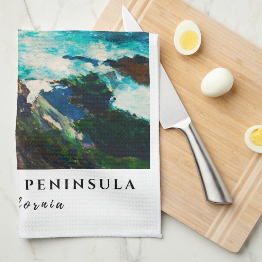 Linge De Cuisine Point Lobos Monterey Peninsula Côte Californie (Quart Plié)
