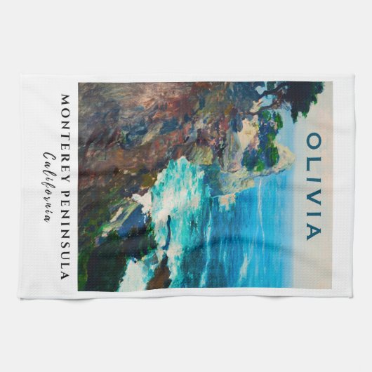 Linge De Cuisine Point Lobos Monterey Peninsula Côte Californie (Horizontal)