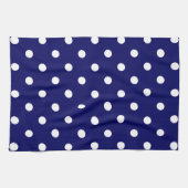 Linge De Cuisine Point Polka bleu (Horizontal)