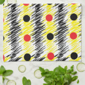 Linge De Cuisine Point Polka moderne Abstrait (Plié)