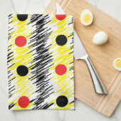 Linge De Cuisine Point Polka moderne Abstrait (Quart Plié)