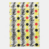 Linge De Cuisine Point Polka moderne Abstrait (Vertical)