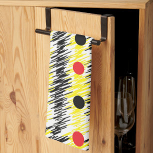Linge De Cuisine Point Polka moderne Abstrait