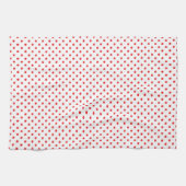 Linge De Cuisine Point Polka rouge (Horizontal)