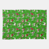 Linge De Cuisine Pointeur court allemand de Noël (Horizontal)