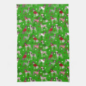 Linge De Cuisine Pointeur court allemand de Noël (Vertical)