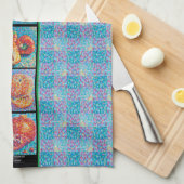 Linge De Cuisine Pointillisme mosaïque Medley Patchwork (Quart Plié)