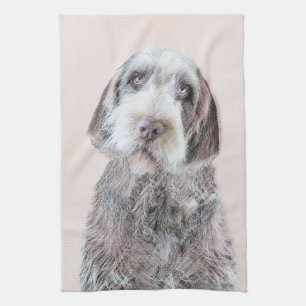 Linge De Cuisine Pointing à poils durs Peinture Griffon - Art Chien