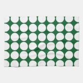 Linge De Cuisine Points blancs sur fond vert (Horizontal)