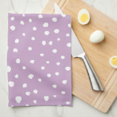 Linge De Cuisine Points Dalmatiens Lilac, Points Dalmatiens, Pots D (Quart Plié)