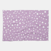 Linge De Cuisine Points Dalmatiens Lilac, Points Dalmatiens, Pots D (Horizontal)