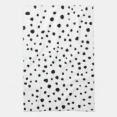 Linge De Cuisine Points dalmatiens, Points dalmatiens, Noir et Blan (Vertical)