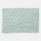 Linge De Cuisine Points Dalmatiens verts, Points Dalmatiens, Pots D (Horizontal)