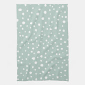 Linge De Cuisine Points Dalmatiens verts, Points Dalmatiens, Pots D (Vertical)