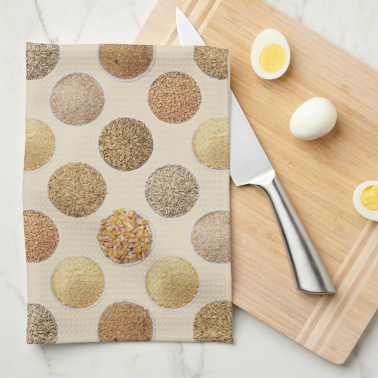 Linge De Cuisine Points de récolte des céréales (Quart Plié)