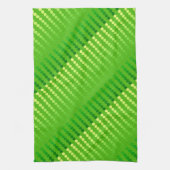 Linge De Cuisine Points de satin - nuances de vert de chaux (Vertical)