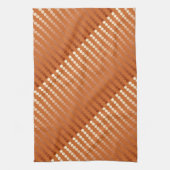 Linge De Cuisine Points de satin - rouille et cuivre (Vertical)