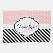 Linge De Cuisine Points mignons et bandes (Horizontal)