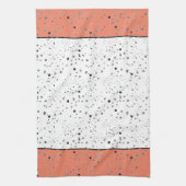 Linge De Cuisine Points noirs et blancs, avec accent de couleur (Vertical)