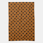 Linge De Cuisine Points noirs et marron (Vertical)