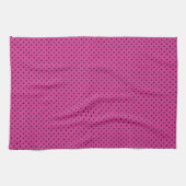 Linge De Cuisine Points noirs et violets Roses modernes (Horizontal)