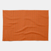 Linge De Cuisine Points orange et noirs du tigre (Horizontal)