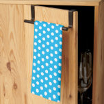 Linge De Cuisine Points Polka blancs classiques rétro vintage sur S<br><div class="desc">Elégant Classic Rustic Polka Dots sur Sky Blue Modèle Cuisine & Dining / Table & Linge De Cuisine / Retro / Vintage Sky Blue Serviette de cuisine.</div>