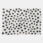 Linge De Cuisine Points posters de animaux Noir Et Blanc Dalmatie (Horizontal)