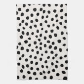 Linge De Cuisine Points posters de animaux Noir Et Blanc Dalmatie (Vertical)