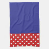 Linge De Cuisine Points rouges et blancs (Vertical)