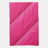 Linge De Cuisine Points satinés - nuances rose fuchsia (Vertical)