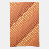 Linge De Cuisine Points satinés - rouille et or (Vertical)