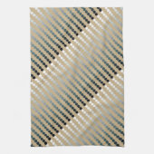 Linge De Cuisine Points satinés - taupe et gris étain (Vertical)