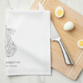 Linge De Cuisine Poire en Fleur (Quart Plié)