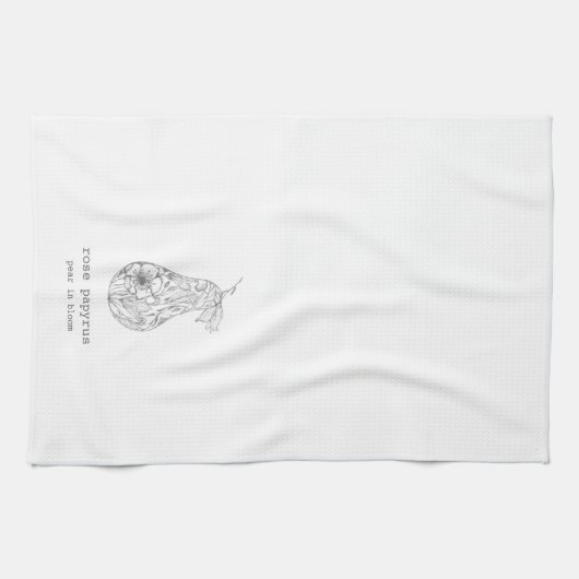 Linge De Cuisine Poire en Fleur (Horizontal)