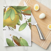 Linge De Cuisine Poires à fleurs (Quart Plié)